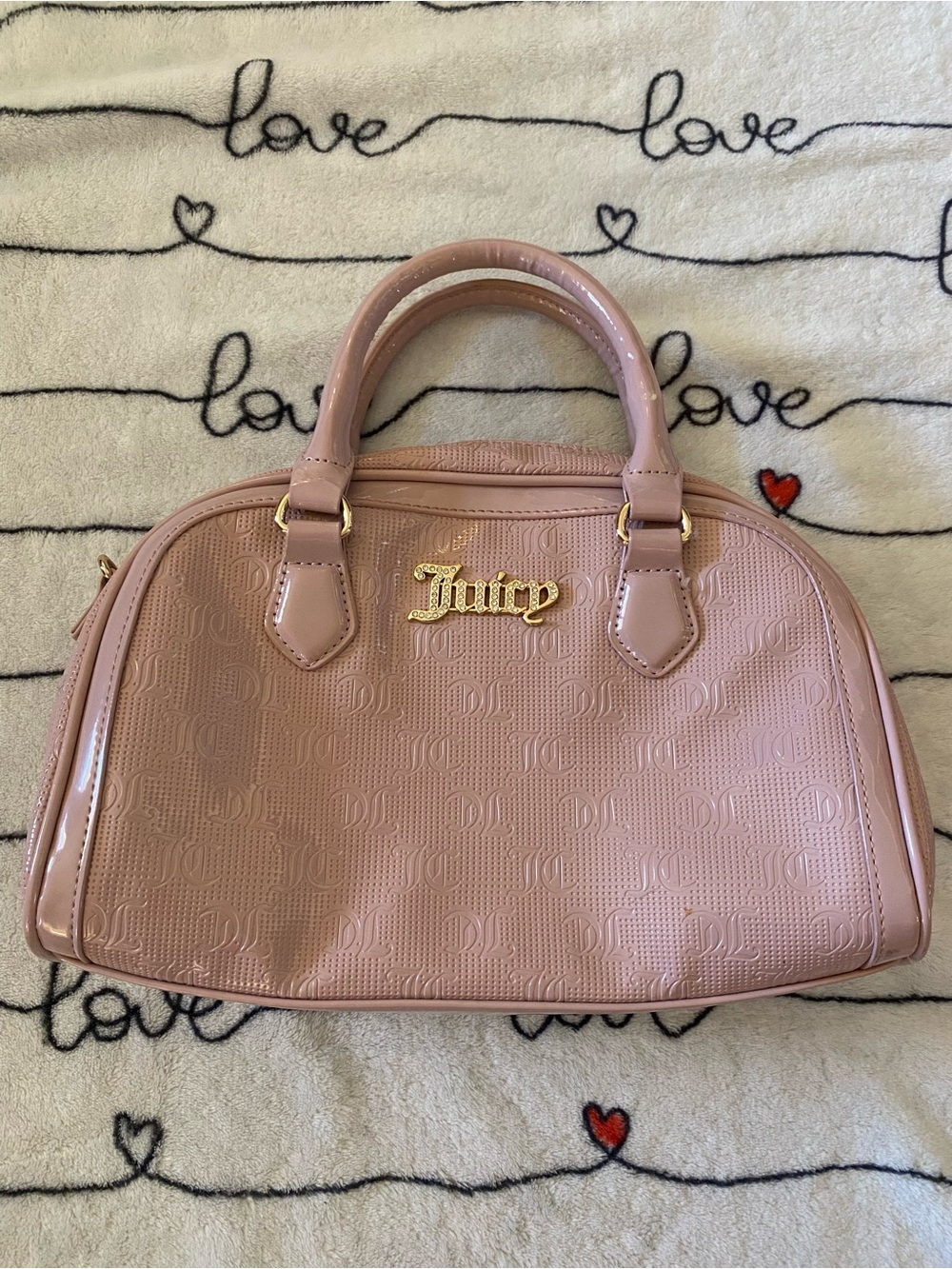 Juicy Couture Pink purse with gold